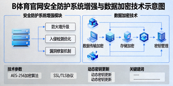 B体育官网安全防护系统增强与数据加密技术示意图