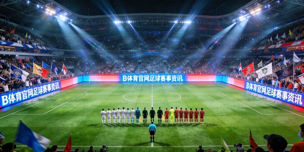 B体育官网足球赛事资讯配图 - 大型足球场内比赛开场画面